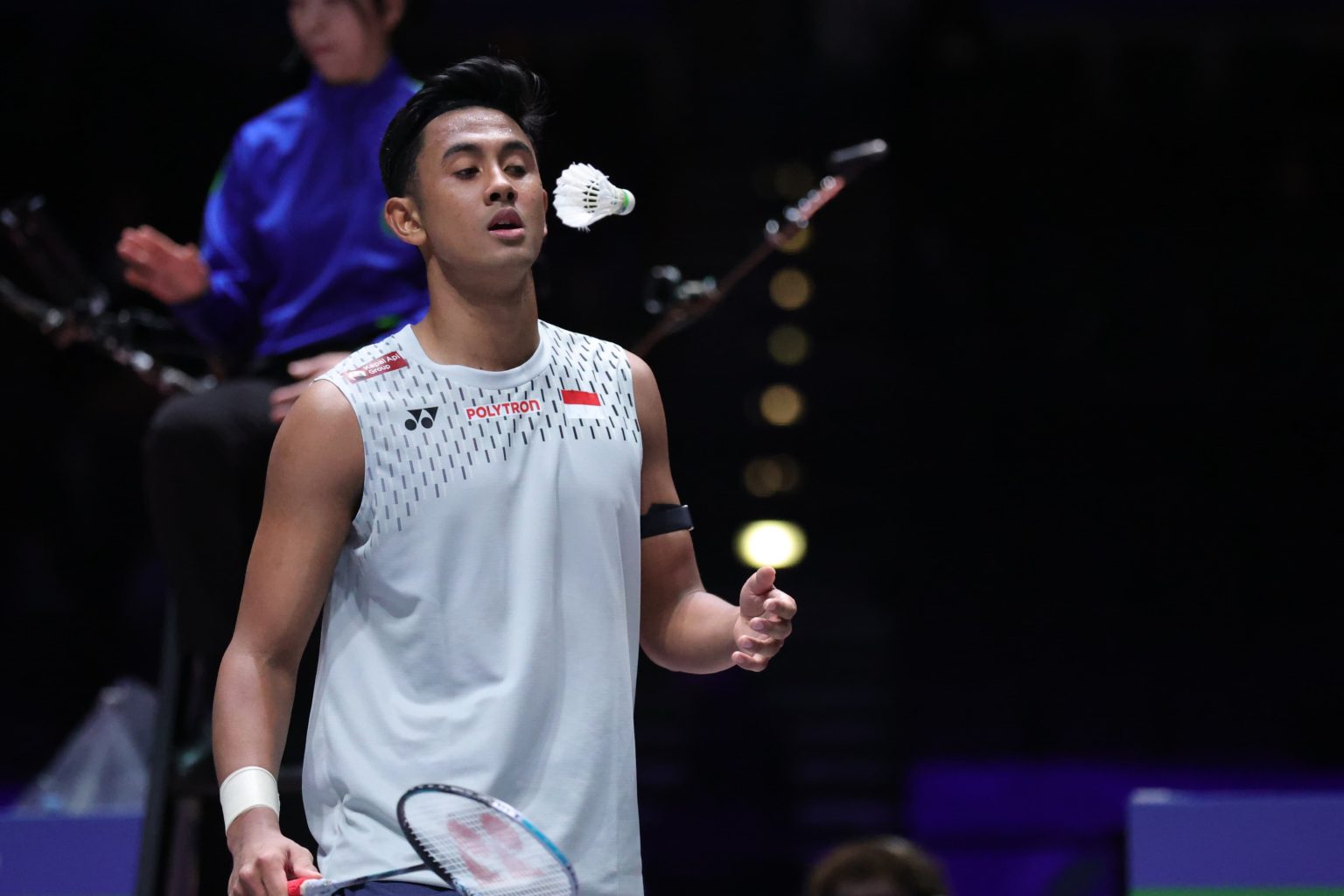 Alwi Farhan saat bertanding di ajang All England Open 2026.