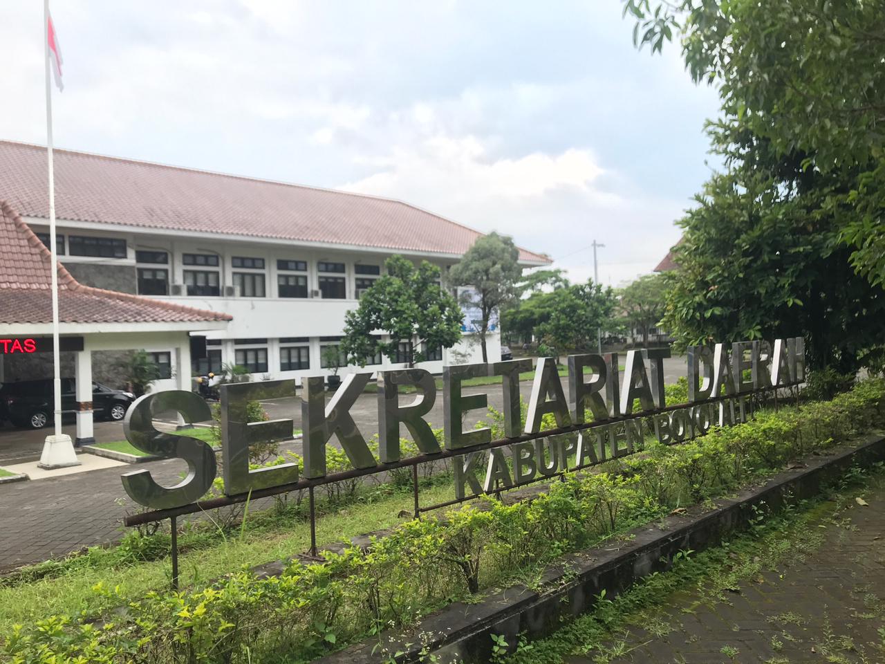 Tampak depan Kantor Sekretariat Daerah Kabupaten Boyolali.
