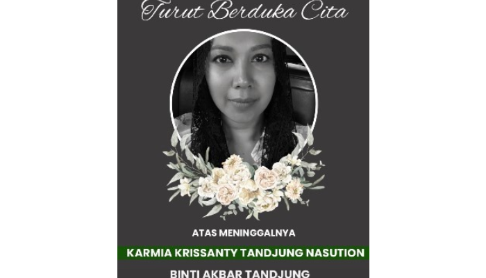 Karmia Krissanty Tandjung Nasution, putri politisi senior Akbar Tandjung meninggal dunia.