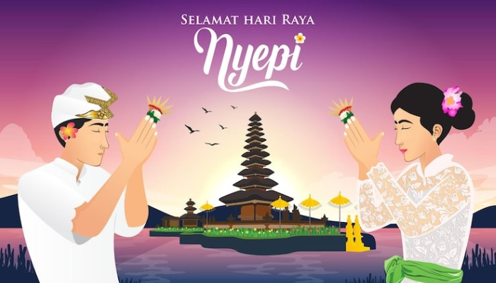 Ilustrasi Hari Raya Nyepi.