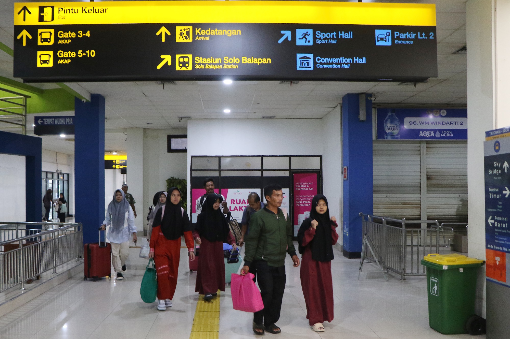Terminal Tirtonadi Solo bersiap hadapi kedatangan pemudik. (Arief Budiman/Radar Solo)