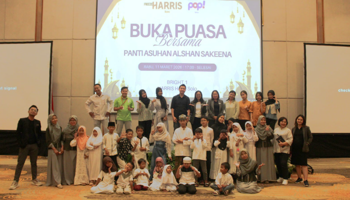 HARRIS-POP! Hotel Solo gelar buka puasa bersama&nbsp;anak-anak Panti Asuhan Alhsan Sakeena.
