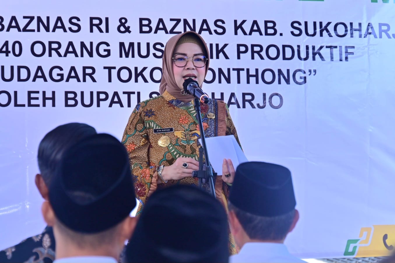Bupati Sukoharjo Etik Suryani Luncurkan Z-Mart, 40 Warung Mustahik Didorong Naik Kelas