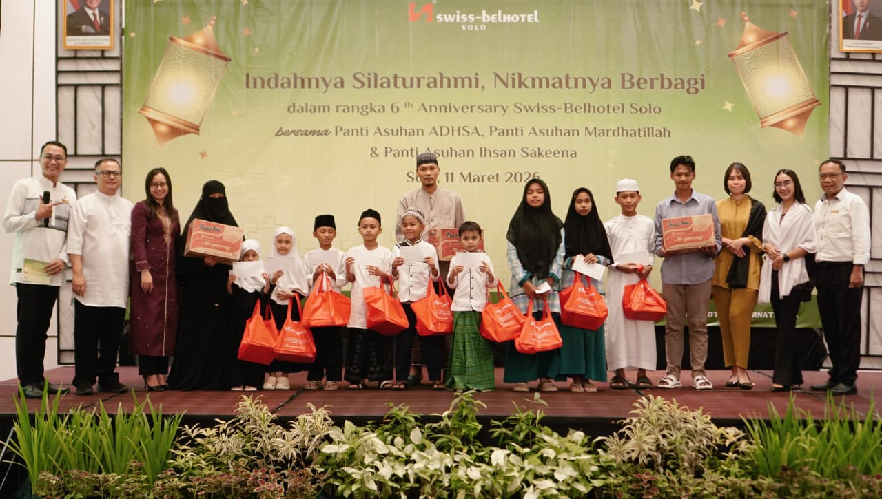 Perayaan ulang tahun ke-6 Swiss-Belhotel Solo yang digelar pada Rabu (11/3).