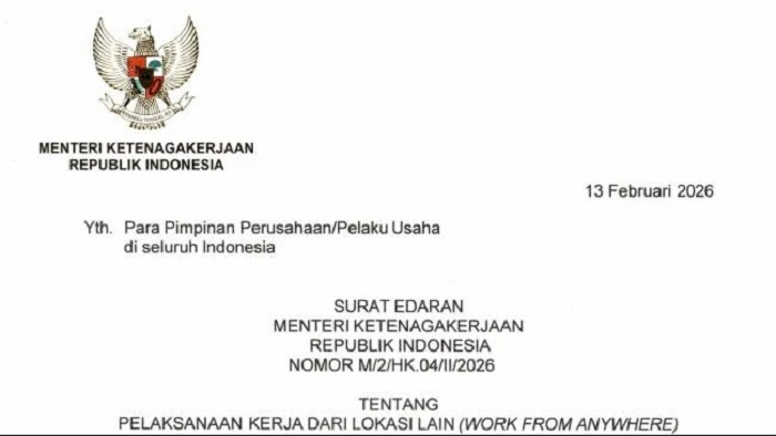 Jadwal WFA Nyepi dan Lebaran 2026&nbsp;Sesuai Surat Edaran Menaker, Aturan Lengkap untuk Pekerja