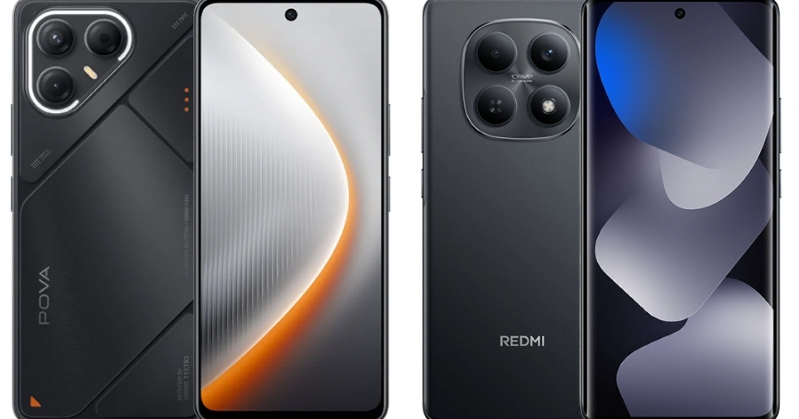TECNO POVA 7 5G dan Redmi Note 15 4G.