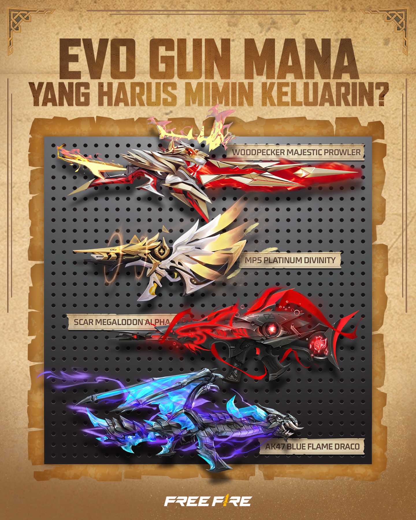 Kode Redeem FF 13 Maret 2026 Terbaru Event Lebaran, Evo Gun MP5 Platinum &amp; Voucher Angelic Ungu