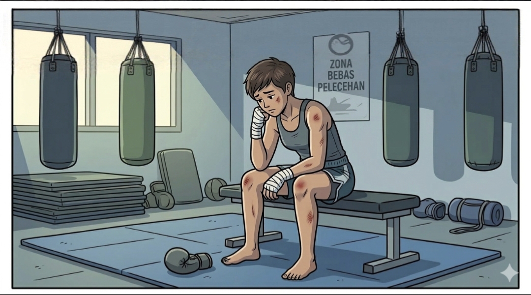 Ilustrasi atlet kickboxing jadi korban