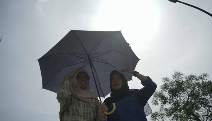 Ilustrasi cuaca panas ekstrem saat berpuasa.
