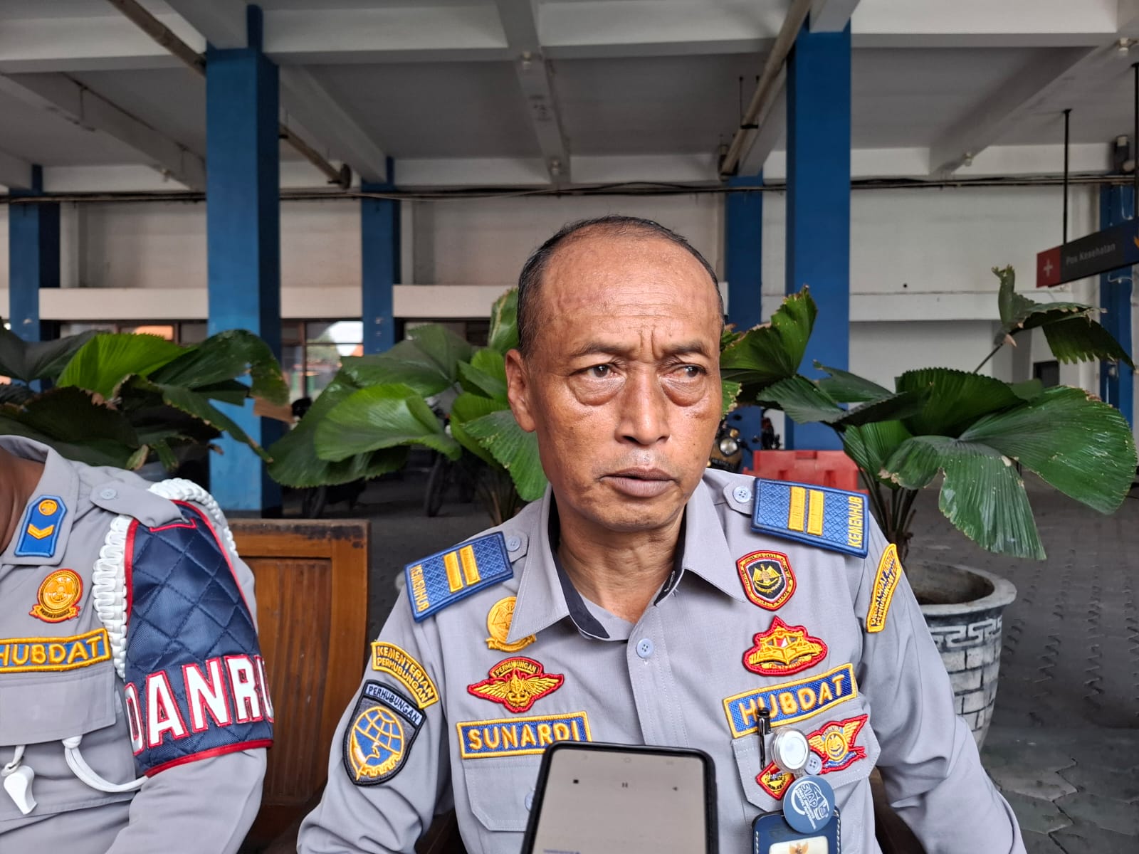 Kadiv Pengawasan dan Pengendalian (Wasdal) Terminal Tirtonadi Sunardi. (A Christian/Radar Solo)