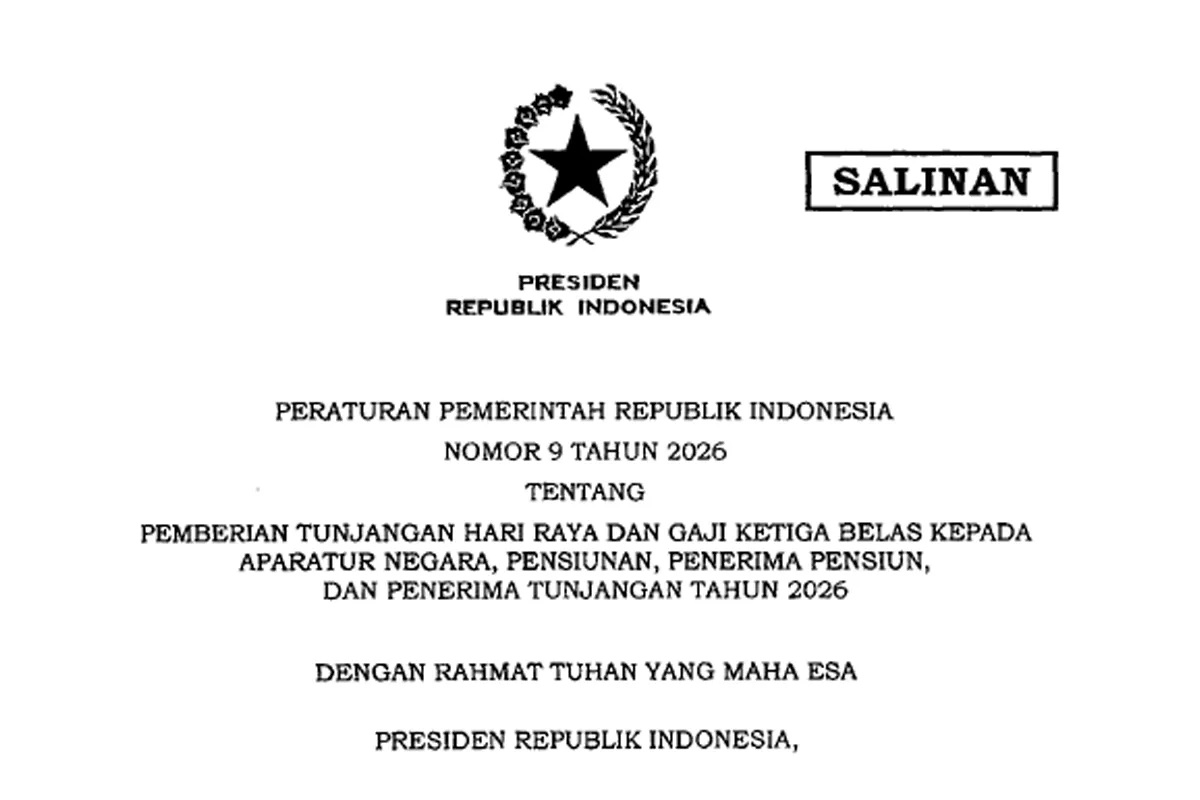 Siapa Saja Pekerja yang Mendapat THR ASN 2026? Simak Daftar Lengkap Sesuai PP Nomor 9 Tahun 2026