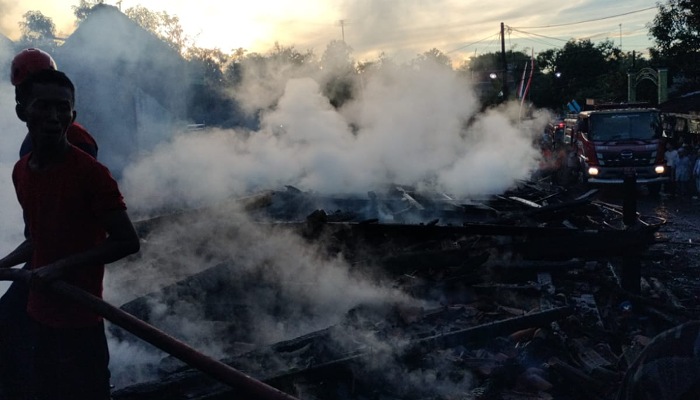 Masjid kuno Jami Jalaludin di Glinggang, Kemusu, Boyolali yang ludes terbakar.