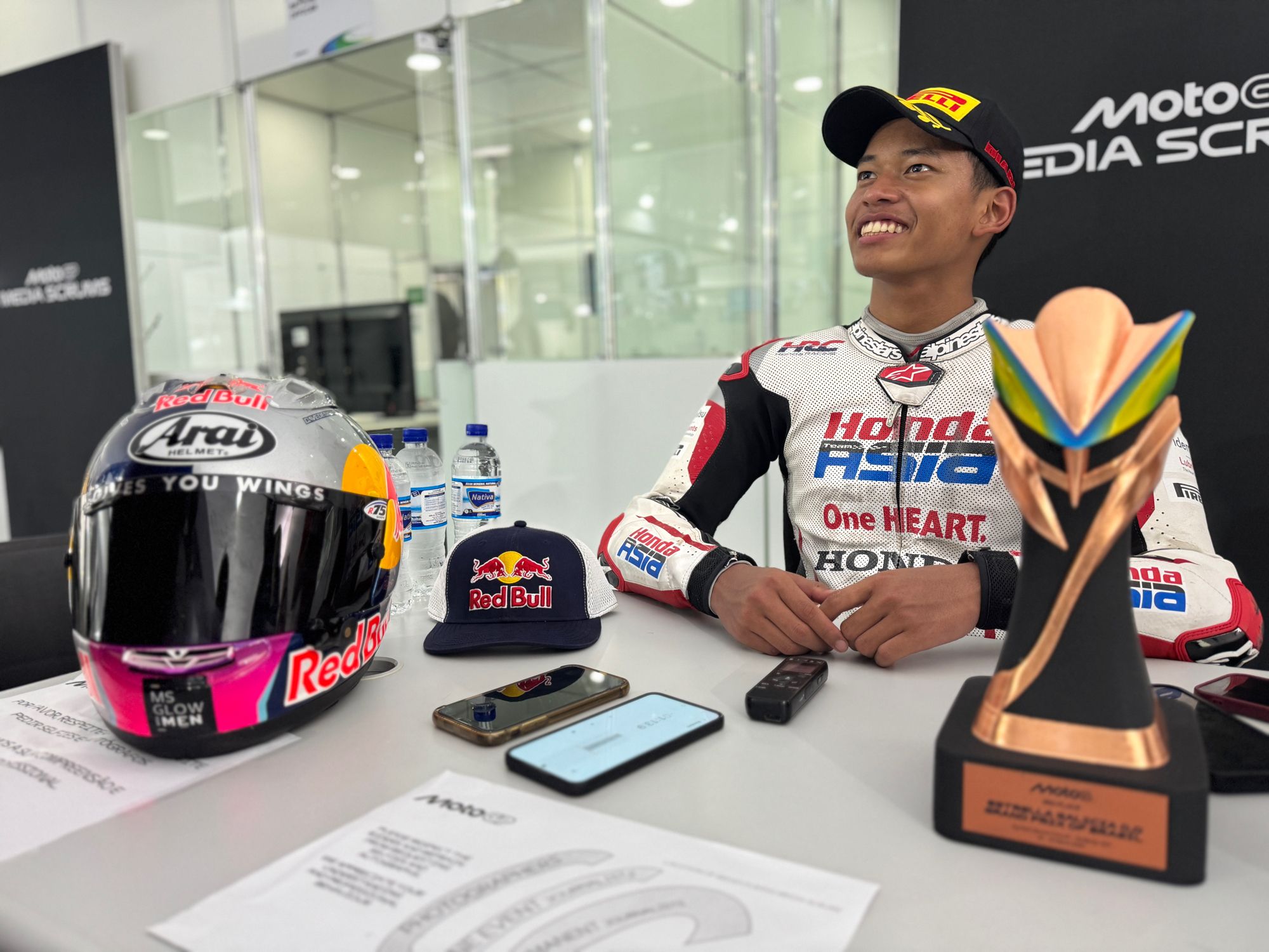 Kata-kata Pertama Veda Ega Pratama usai Raih Podium 3 di Moto3 Brasil 2026 