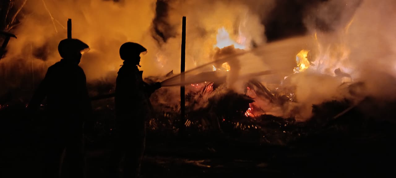 Rumah pembibitan tanaman di Dusun Pendem Wetan RT 01/RW 05, Desa Sendangagung, Kecamatan Giriwoyo, Wonogiri, terbakar, Selasa (24/3/2026) dini hari.