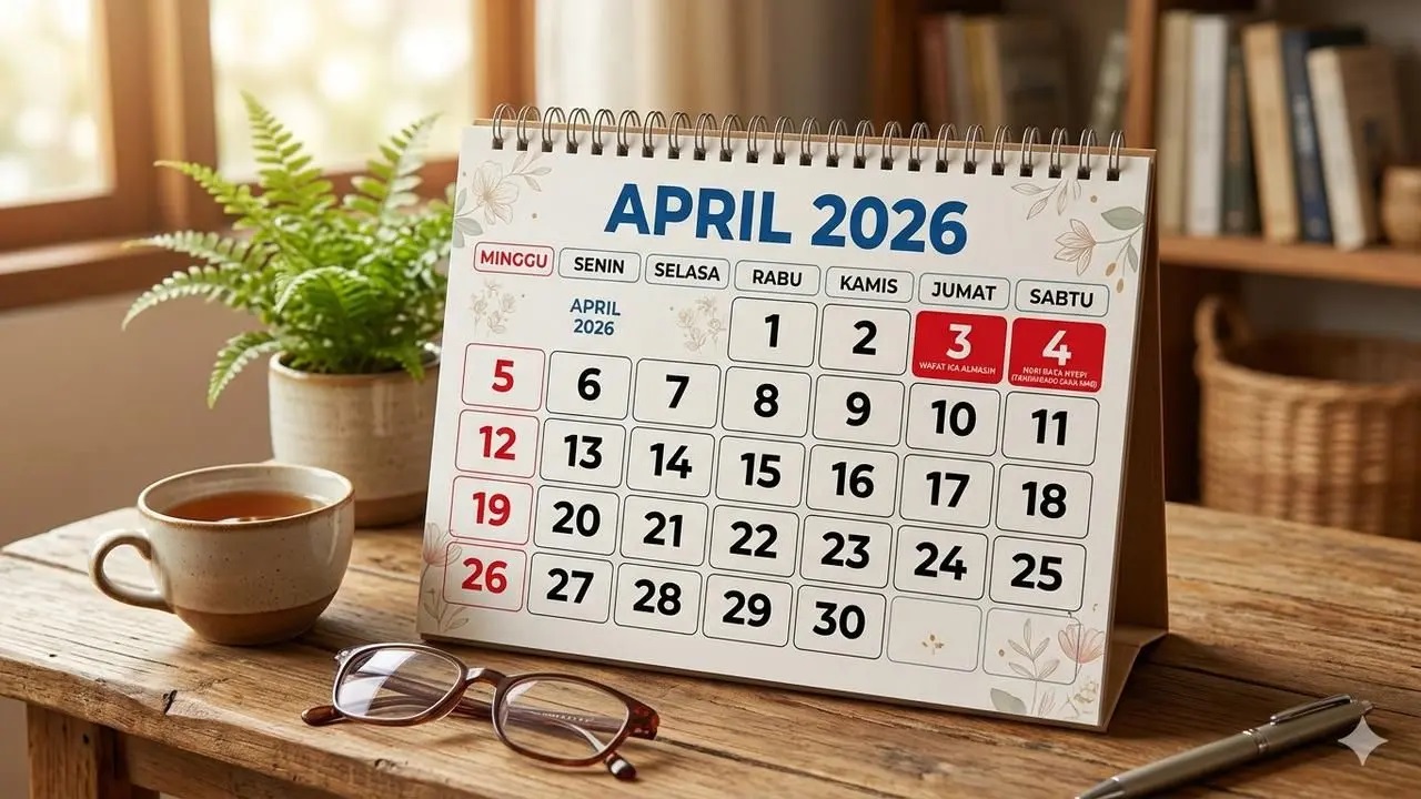 Jadwal Hari Libur Nasional dan Cuti Bersama Bulan April 2026: Cek Tanggal Merah dan Long Weekend