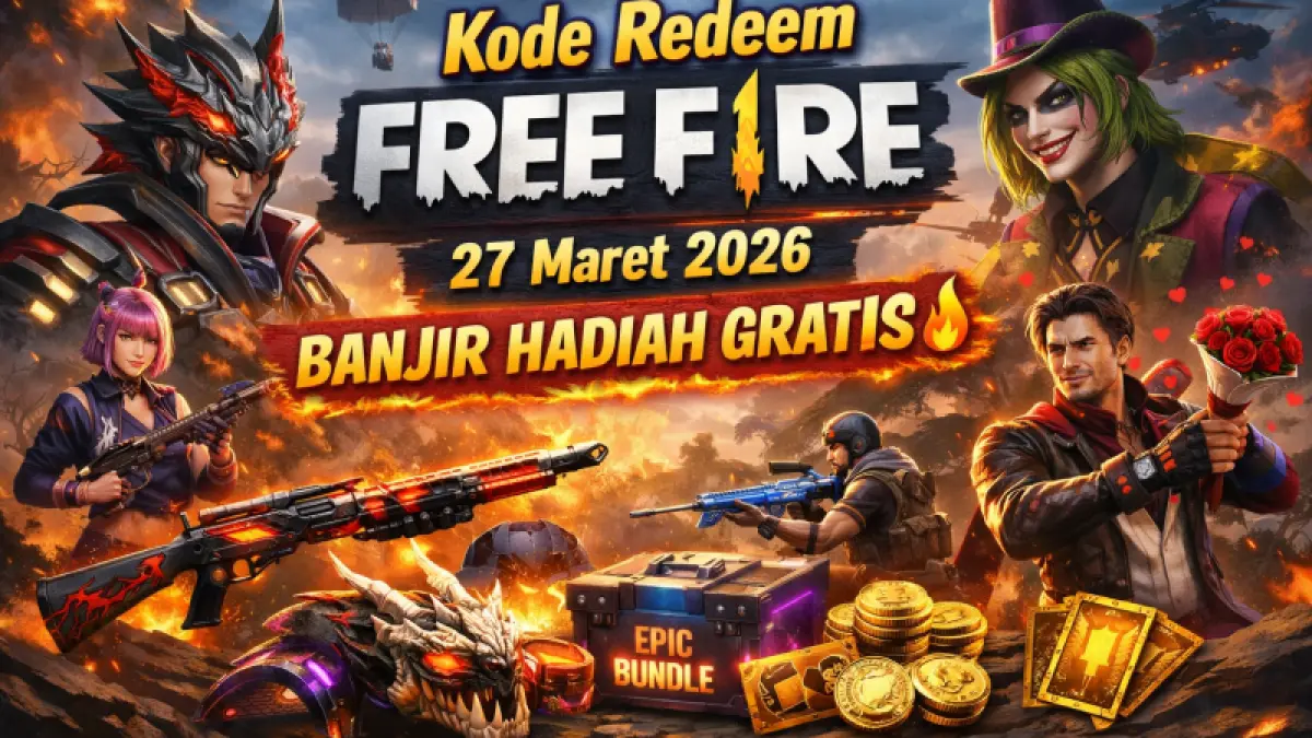 24 Kode Redeem FF 27 Maret 2026 Terbaru Masih Aktif, Klaim Hadiah Gratis Free Fire Sekarang! (GENERATED AI)