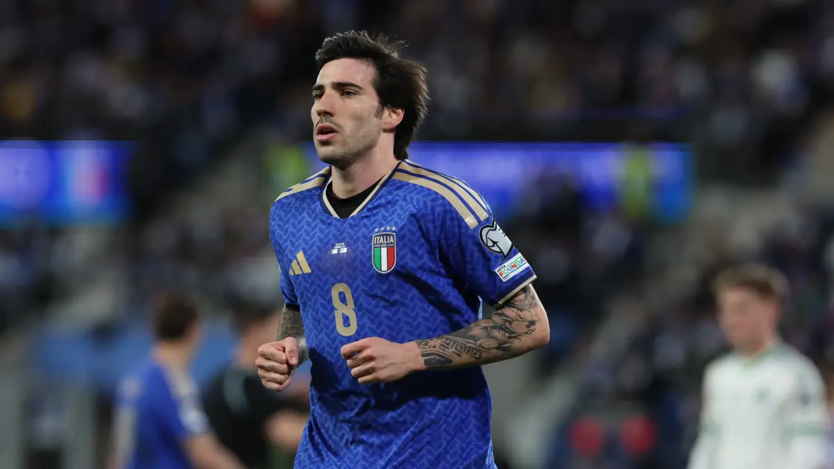 Hasil playoff Piala Dunia 2026 zona Eropa: Sandro Tonali bawa Italia lolos ke final(x.com/Azzurri)