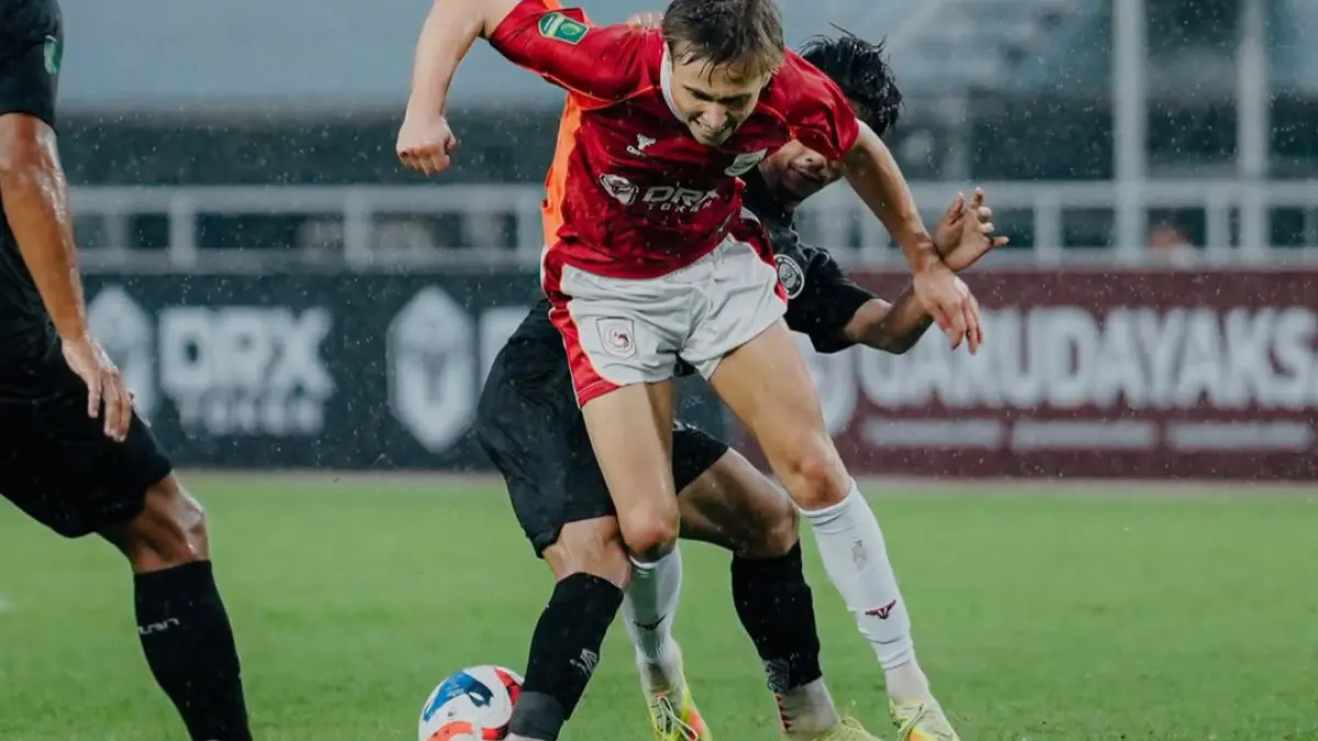  Garudayaksa FC vs FC Bekasi City di Stadion Pakansari, Minggu (29/3/2026). (INSTAGRAM PERSIKU KUDUS) 