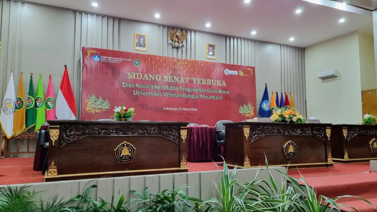 Universitas Veteran Bangun Nusantara (Univet Bantara) gelar Sidang Senat Terbuka Dies Natalis ke-58, Selasa (31/3/2026).&nbsp;