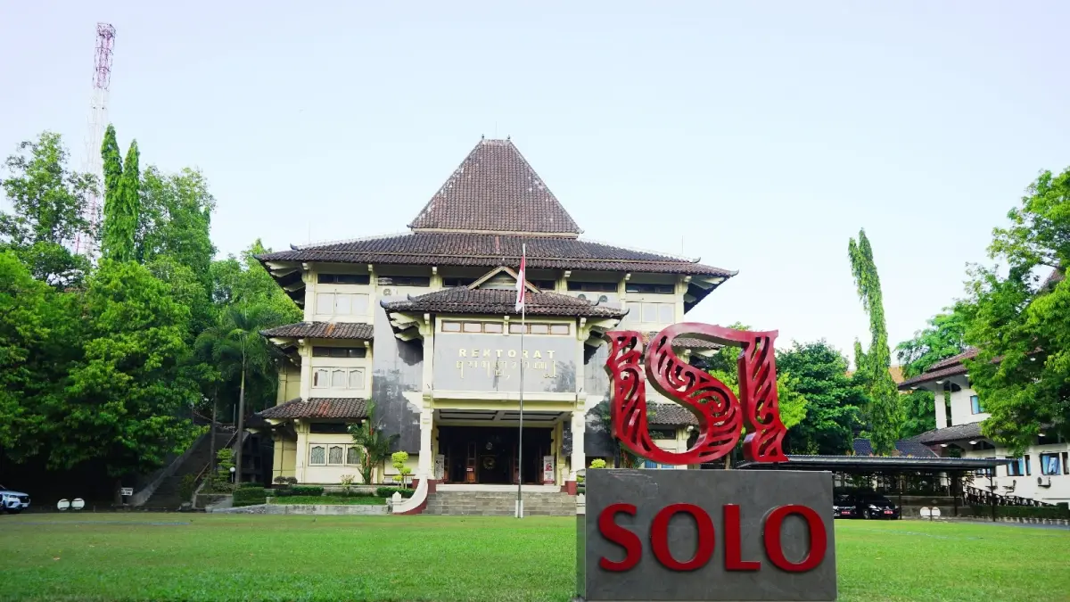 Ilustrasi dedung rektorat kampus ISI Solo yang menerima 547 calon mahasiswa baru jalur SNBP 2026. (ALFIDA NURCHOLISAH/RADAR SOLO)