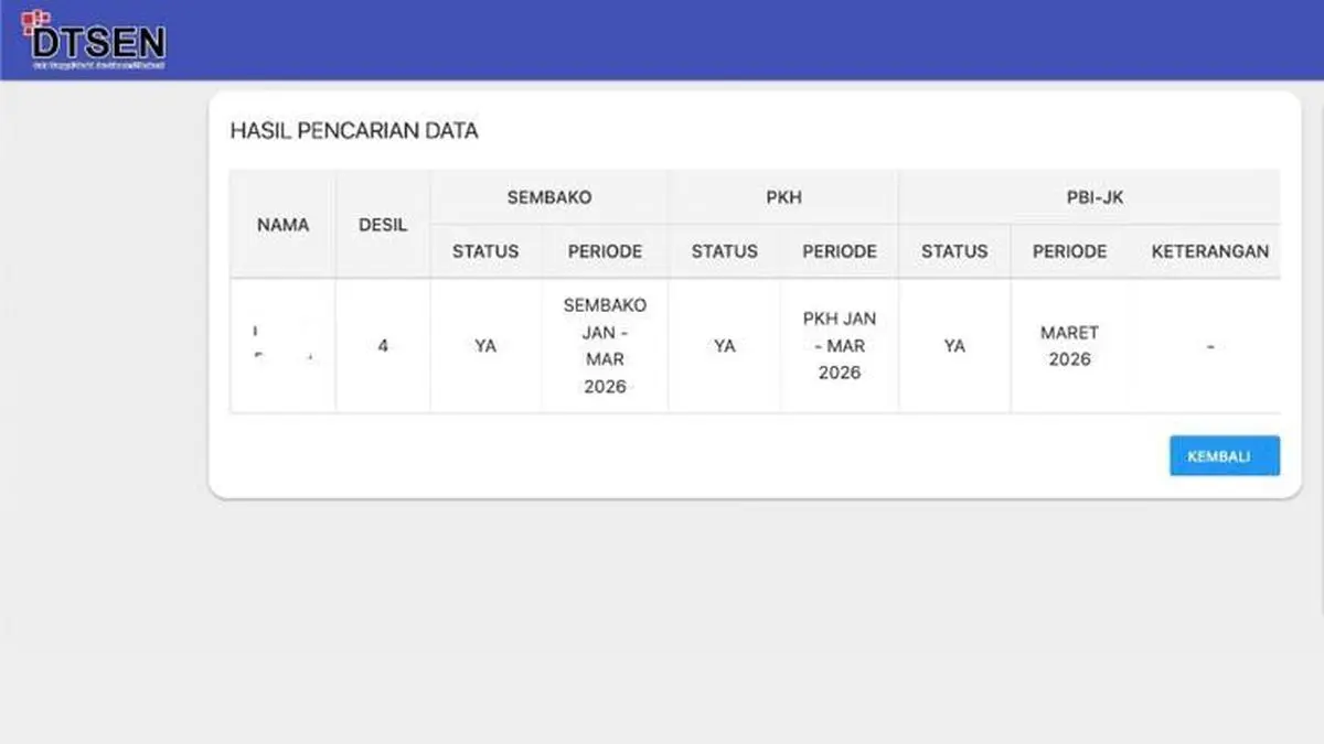 Cara Cek Penerima Bansos April 2026 Lewat HP, Cuma Modal NIK KTP Status Langsung Muncul&nbsp; (cekbansos.kemensos.go.id)