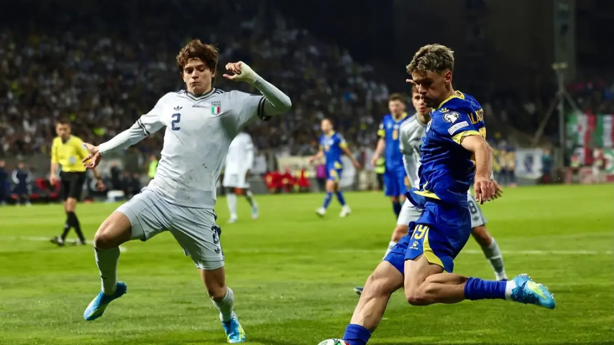 HASILNYA MENGEJUTKAN: Pertandingan kualifikasi Piala Dunia antara Timnas Italia melawan Bosnia-Herzegovina. (INSTAGRAM: @bih.reprezentacija)