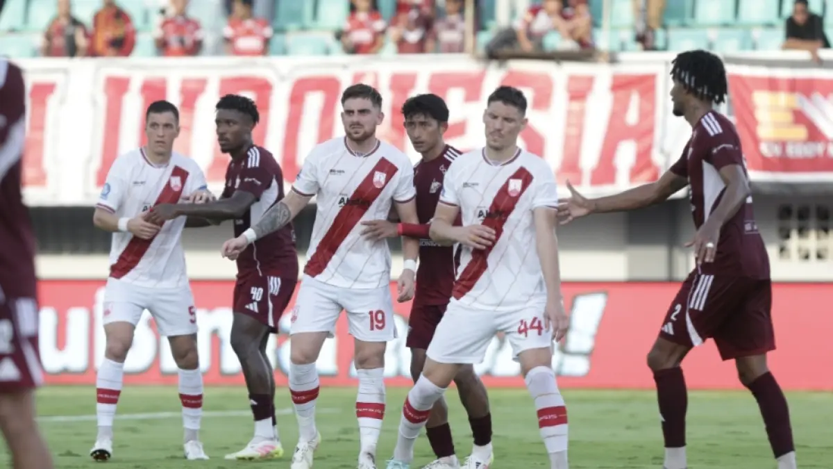 Laga Persis Solo melawan tuan rumah PSM Makassar di laga lanjutan Super League 2025/2026.(TIM MEDIA PERSIS SOLO) 