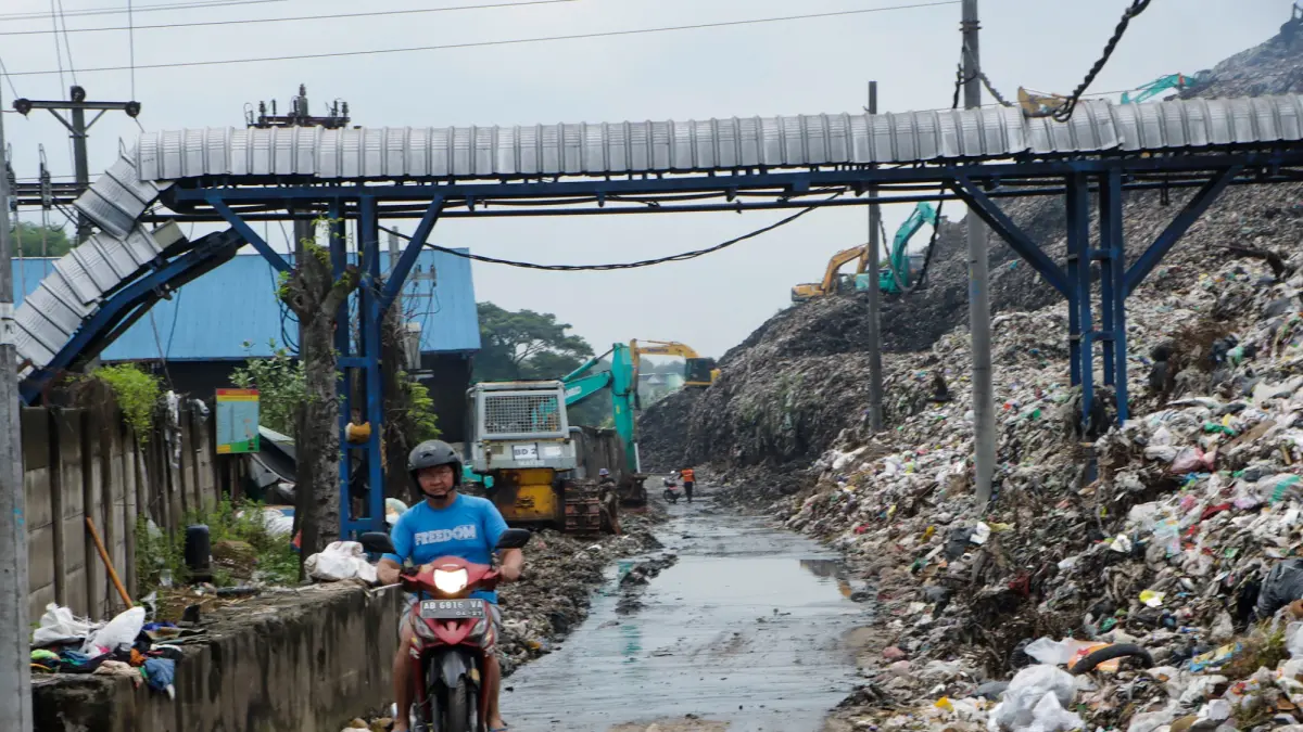 PLTSa Putri Cempo dinilai kurang optimal dalam mengolah sampah. (M Ihsan/Radar Solo)