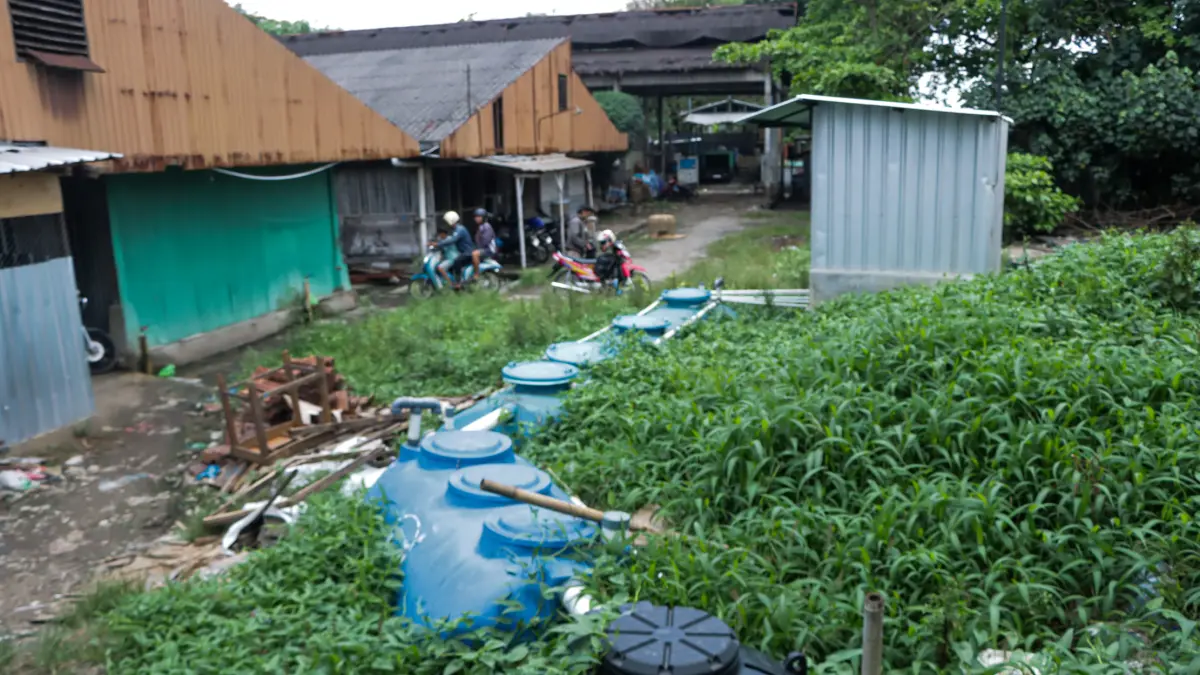 Kondisi terkini IPAL Pasar Ayam Silir, Kelurahan Semanggi, Pasar Kliwon, Solo.