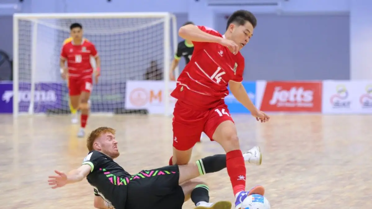 Timnas Futsal Indonesia saat melawan Australia di ajang ASEAN Futsal Championship,Rabu (8/4/2026). (DOK. FFI)
