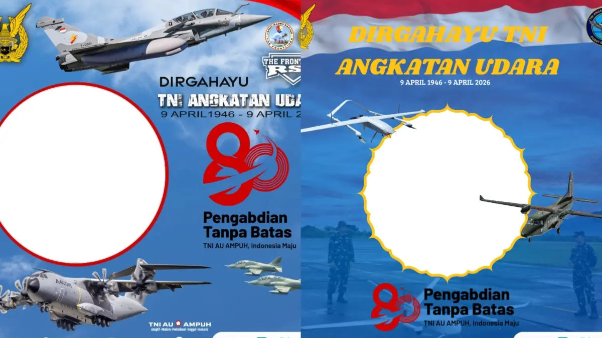 Link Twibbon HUT TNI AU 2026 Gratis & Paling Lengkap, Langsung Pasang untuk 9 April 2026!
