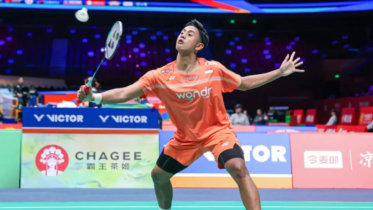 Alwi Farhan saat terjun di ajang Badminton Asia Championships 2026. (DOK. PBSI)