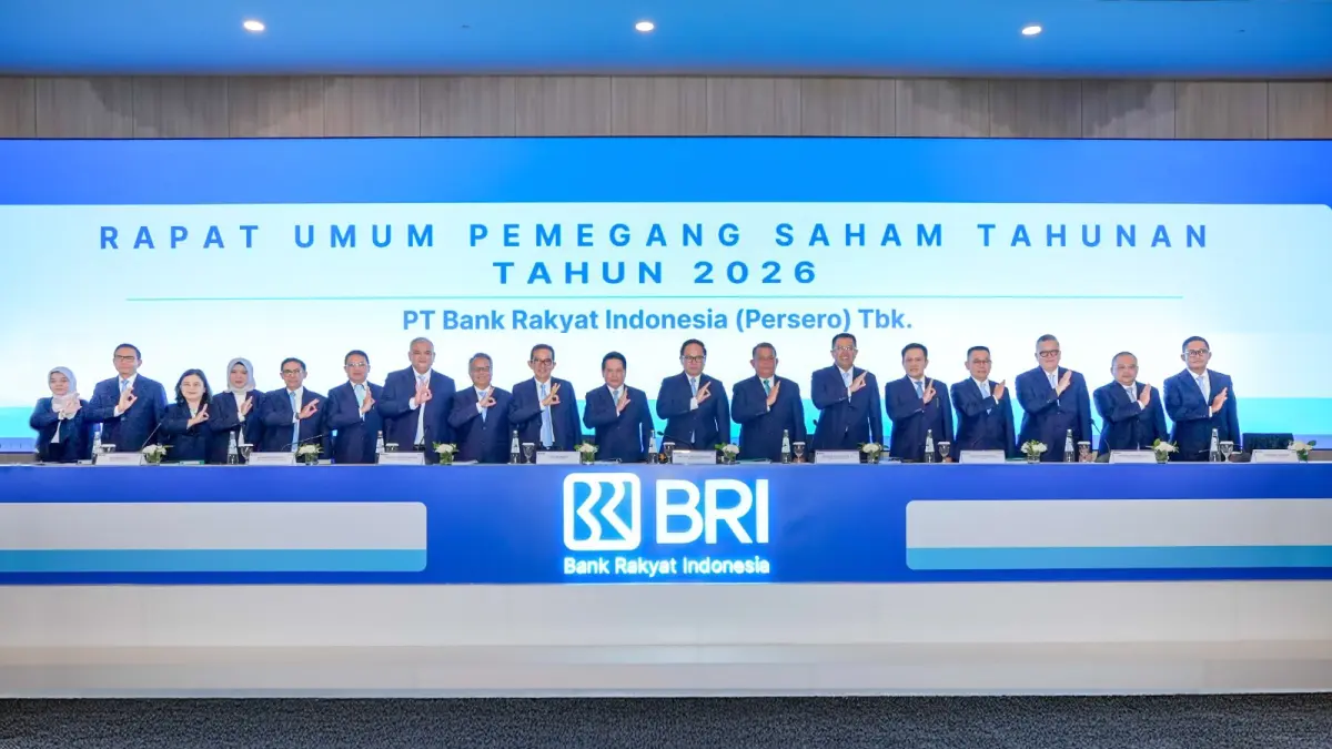 Rapat Umum Pemegang Saham Tahunan (RUPST) Tahun 2026 yang digelar di Menara BRILiaN Jakarta, Jumat (10/4/2026). (DOK.BRI) 