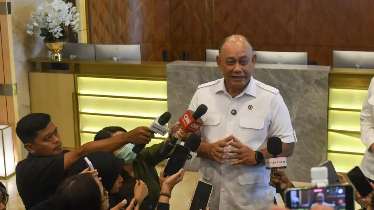 Heboh Anggaran EO Rp113 Miliar, Kepala Badan Gizi Nasional Dadan Hindayana Beri Penjelasan(ANTARA FOTO/Aditya Pradana Putra)