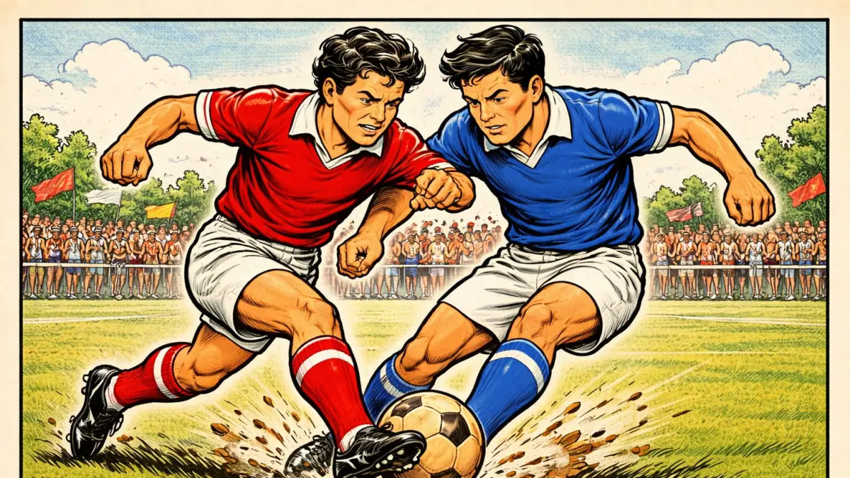 Ilustrasi pertandingan lawas Persis Solo vs PSIM Jogja. (Ai) 