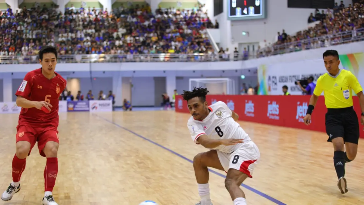 Laga Timnas Futsal Indonesia melawan Thailand (13/4/2026). (DOK.FFI) 