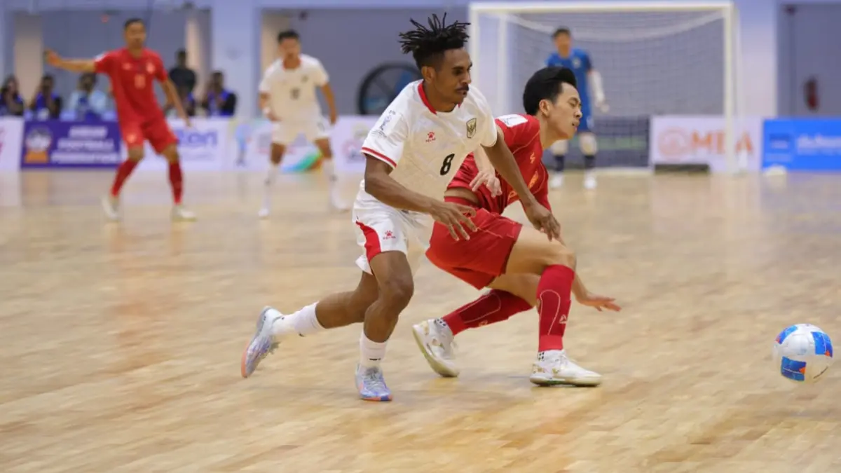 Timnas Futsal Indonesia melawan Thailand. (DOK. FFI) 