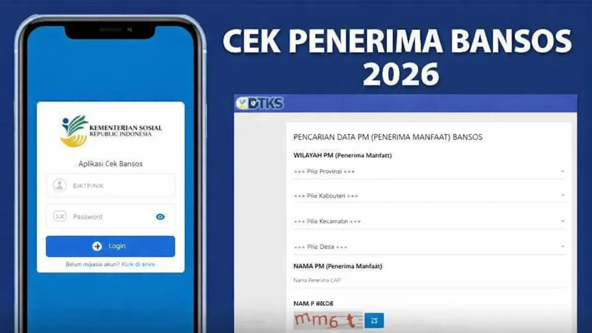 Cek Bansos Kemensos 2026 Lewat HP, Masukkan NIK KTP Status Penerima Langsung Muncul di Link Resmi