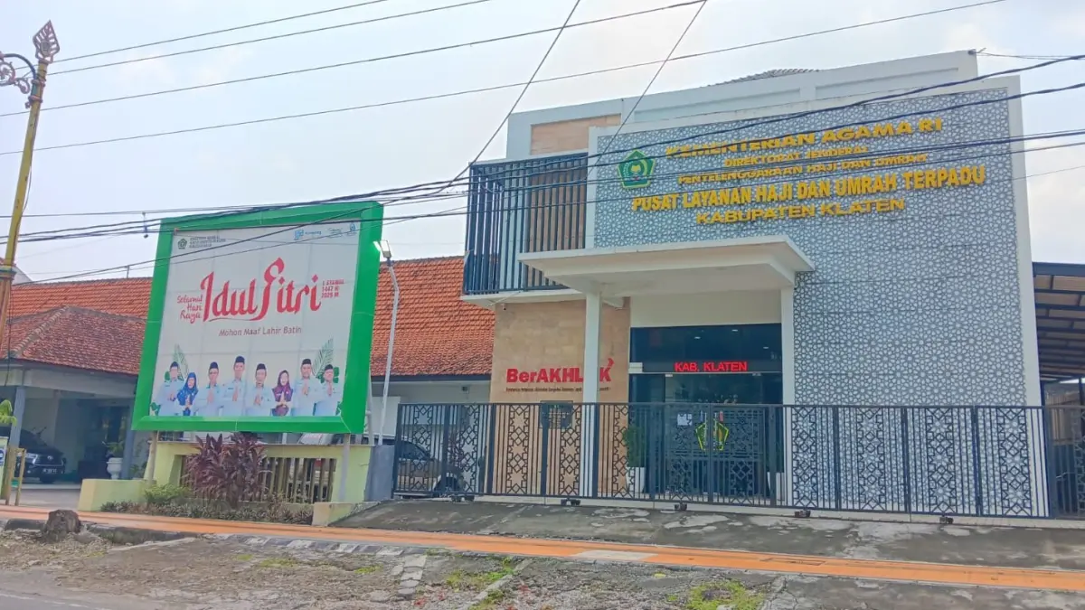 Kantor Kementerian Haji dan Umrah Kabupaten Klaten. (Angga Purenda/Radar Solo)