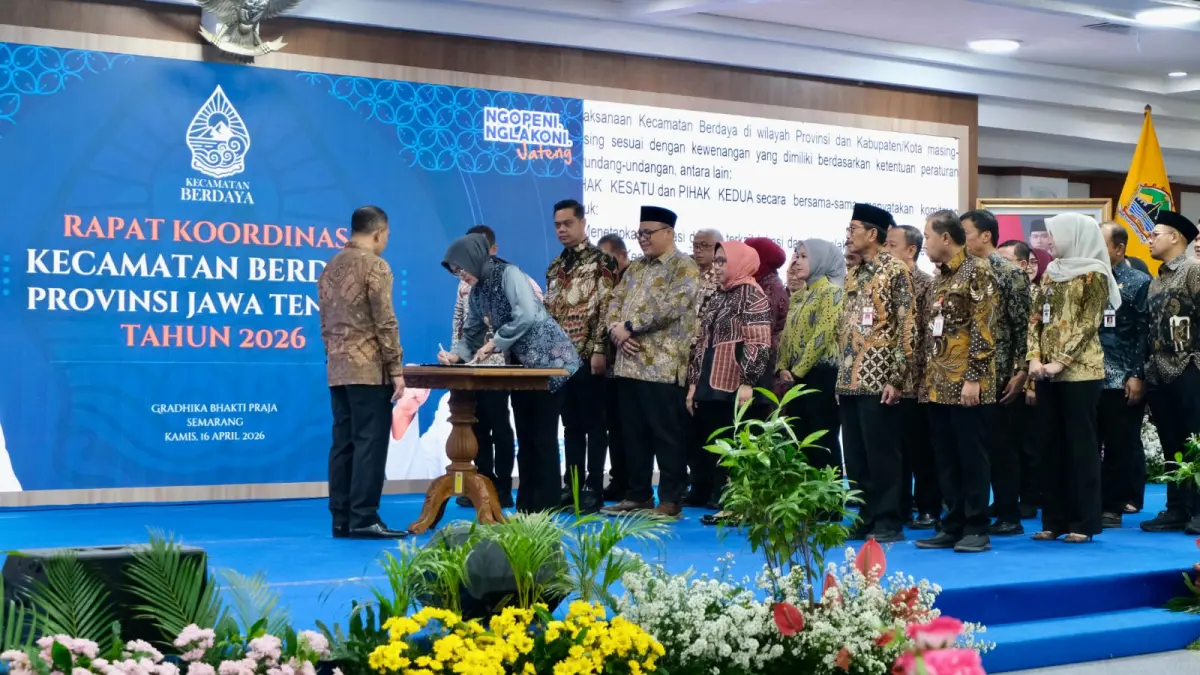 Rapat koordinasi Kecamatan Berdaya Pemprov Jateng. (Humas Pemkot Solo)