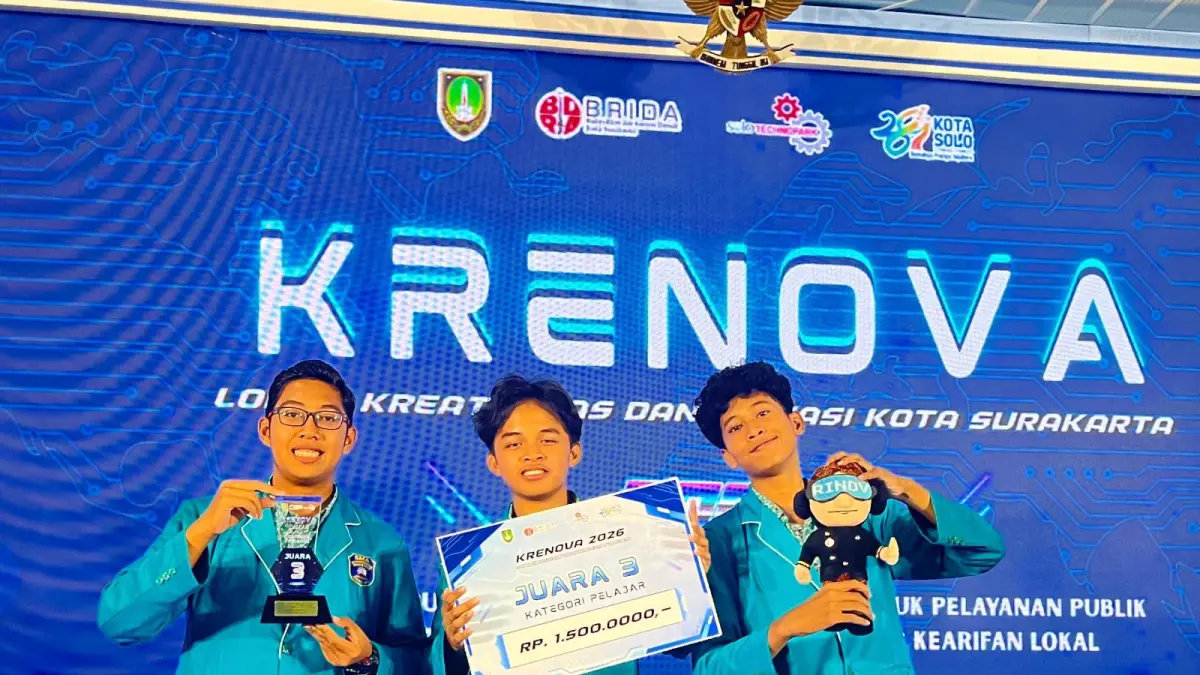 Vita-Strand raih juara III Krenova Solo 2026. (ARIEF BUDIMAN/RADAR SOLO)