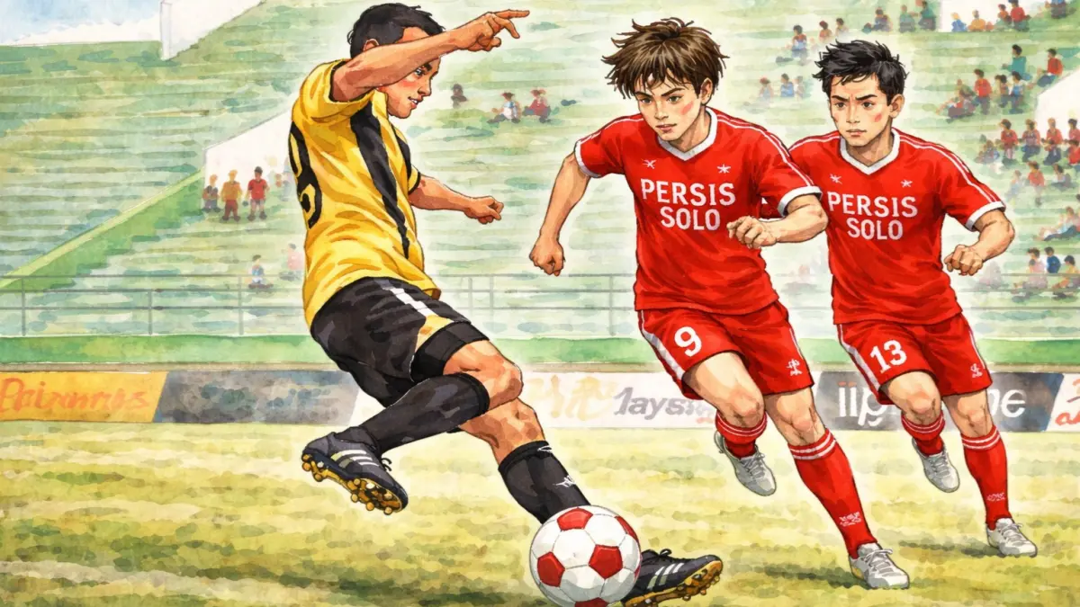 Ilustrasi pertandingan Persis Solo. (Ai) 