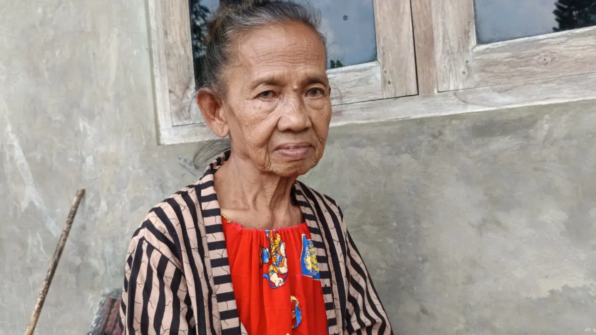 Supiyah, istri Gepeng Srimulat. (A Christian/Radar Solo)