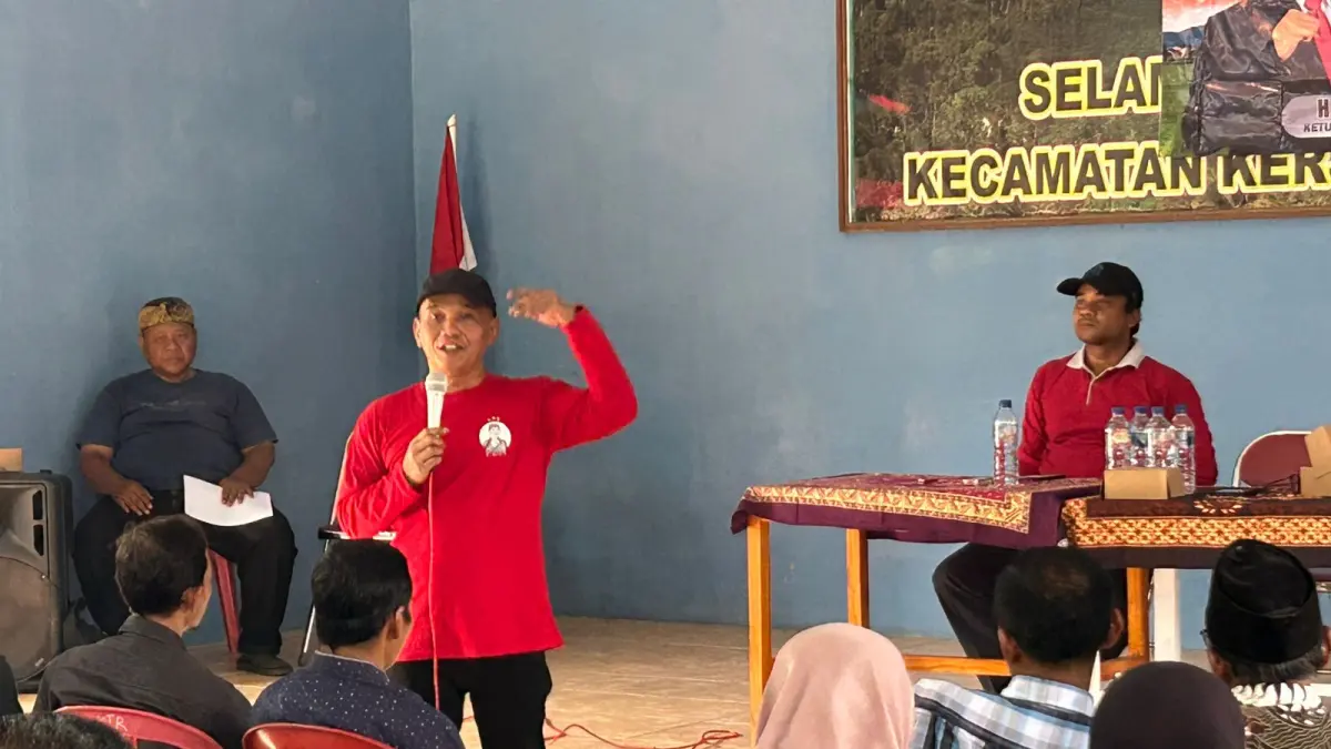 Ketua DPRD Jateng Sumanto menggelar Temu Tani Desa di Desa Gempolan, Kecamatan Kerjo, Karanganyar, belum lama ini. (ISTIMEWA)