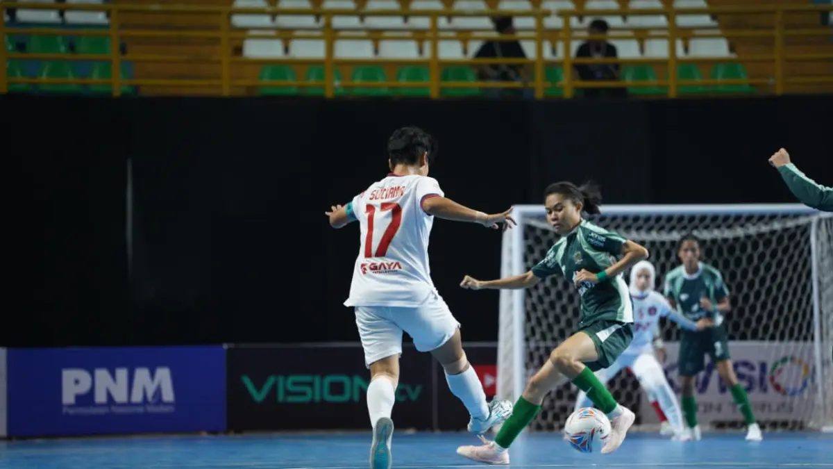 NAM ABP Womens melawan Mojang Bandung Bedas di GOR Indoor Si Jalak Harupat, Bandung. , Senin (20/4/2026). (DOK FFI)&nbsp;