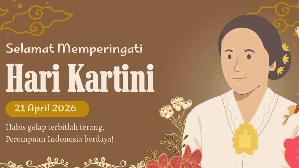 Peringatan Hari Kartini 21 April 2026. (canva.com/Inkofert)