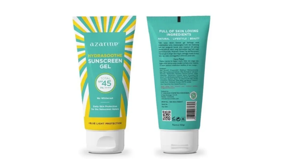 Azarine Hydrasoothe Sunscreen Gel (Kemasan Travel 30ml)