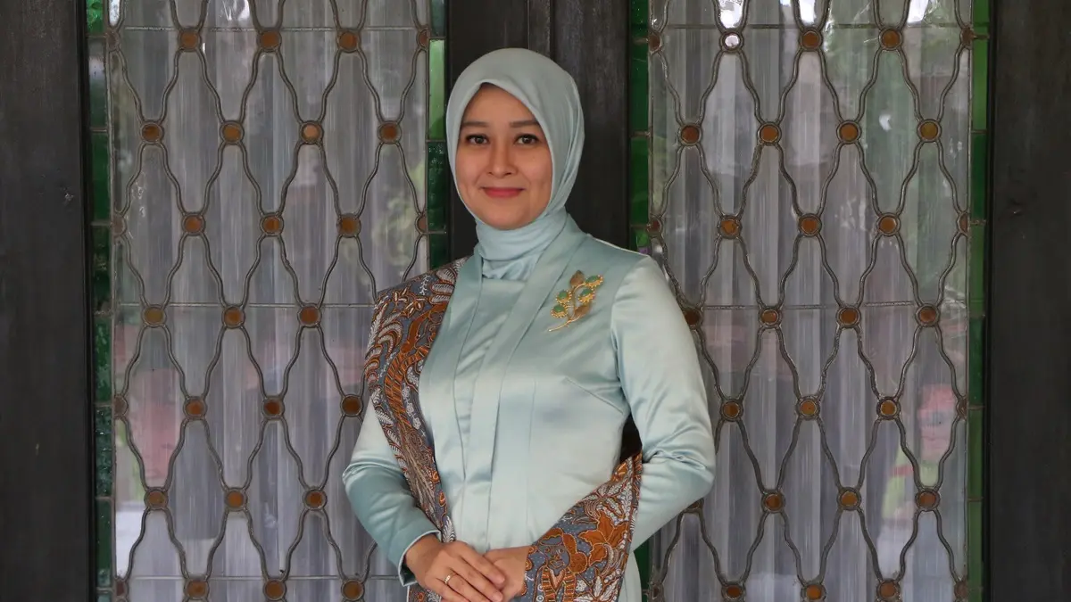 Venessa Winastesia, istri Wali Kota solo Respati Ardi sekaligus Ketua TP PKK Kota Solo. (ARIEF BUDIMAN/RADAR SOLO) 