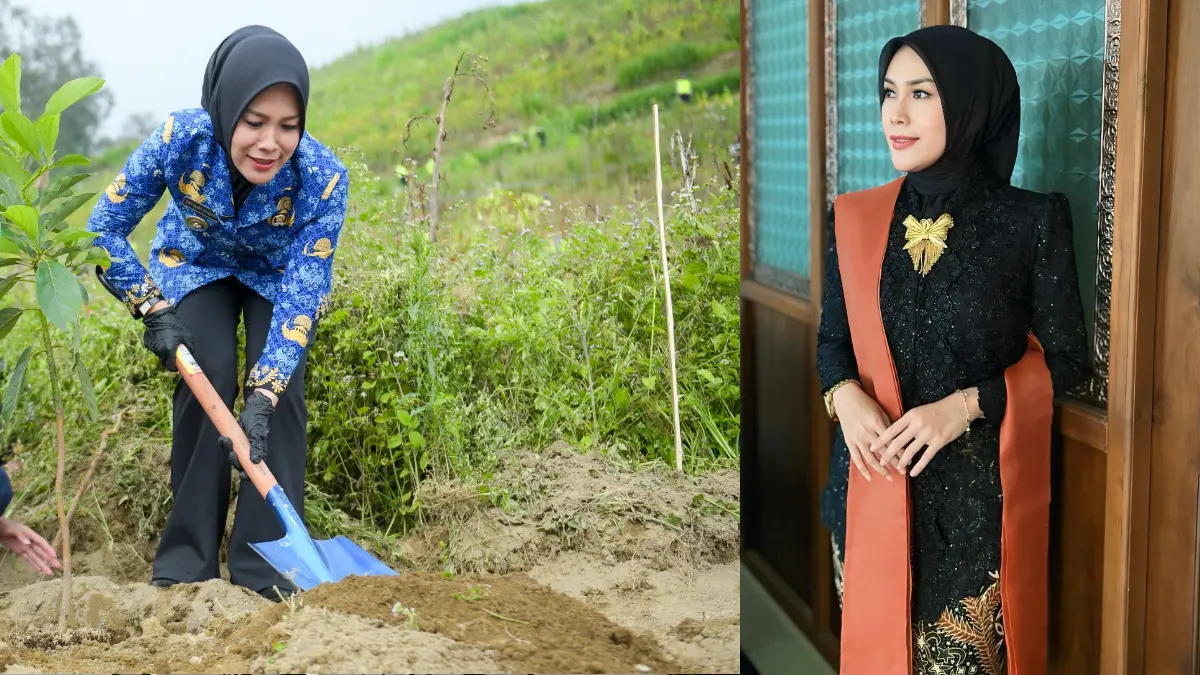 Wakil Bupati Boyolali Dwi Fajar Nirwana dalam sebuah kegiatan penghijauan berupa penanaman bibit pohon. (DOK. HUMAS PEMKAB BOYOLALI)