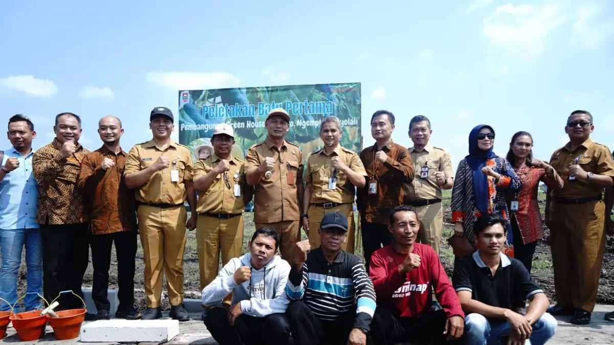 Peletakan Batu Pertama Green House Desa Giriroto (Istimewa)